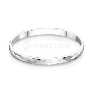 Strieborný náramok z chirurgickej ocele s brúseným povrchom TS-BR-0019