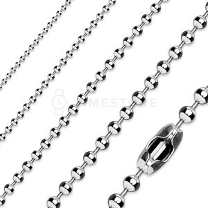 Retiazka z chirurgickej ocele, guľôčkový vzor, uzáver typu "ball clasp" TS-CN-0014