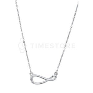 Strieborný náhrdelník s diamantom, nekonečno TS-PN-0060