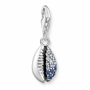 THOMAS SABO strieborný prívesok charm Shell with blue stones 1894-945-7