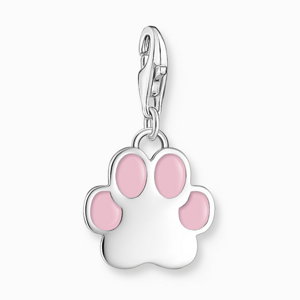 THOMAS SABO strieborný prívesok charm Pink paw silver 2015-007-9