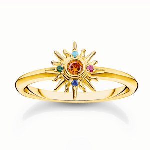 THOMAS SABO prsteň Sun and colourful stones TR2458-488-7