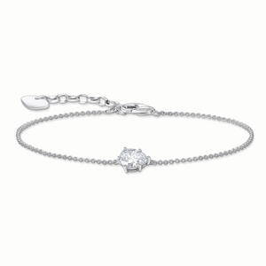 THOMAS SABO strieborný náramok White drop A2159-051-14