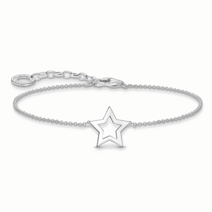 THOMAS SABO strieborný náramok Silver star A2162-001-21