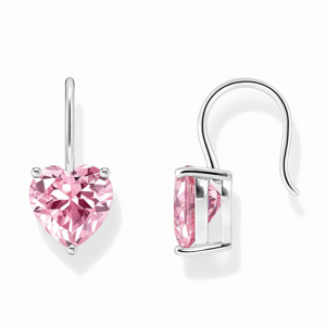 THOMAS SABO náušnice Pink heart H2288-051-9