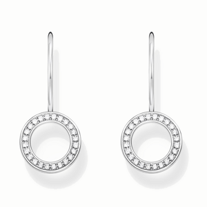 THOMAS SABO náušnice White stone H2291-051-14