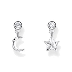THOMAS SABO náušnice Star and moon H2293-051-14