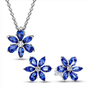 PANDORA set náhrdelník a náušnice kvety 392387C02+292407C01