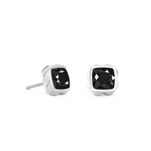 COEUR DE LION náušnice Spikes Square Onyx 1200-21-1317