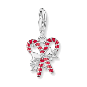 THOMAS SABO strieborný prívesok charm Vianočné paličky 2197-041-7