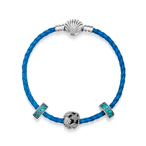 PANDORA náramok Tyrkysové more 598951C01+2x791817MCZ+798950C00
