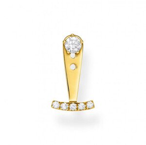 THOMAS SABO kusová náušnica White Stones gold H2152-414-14